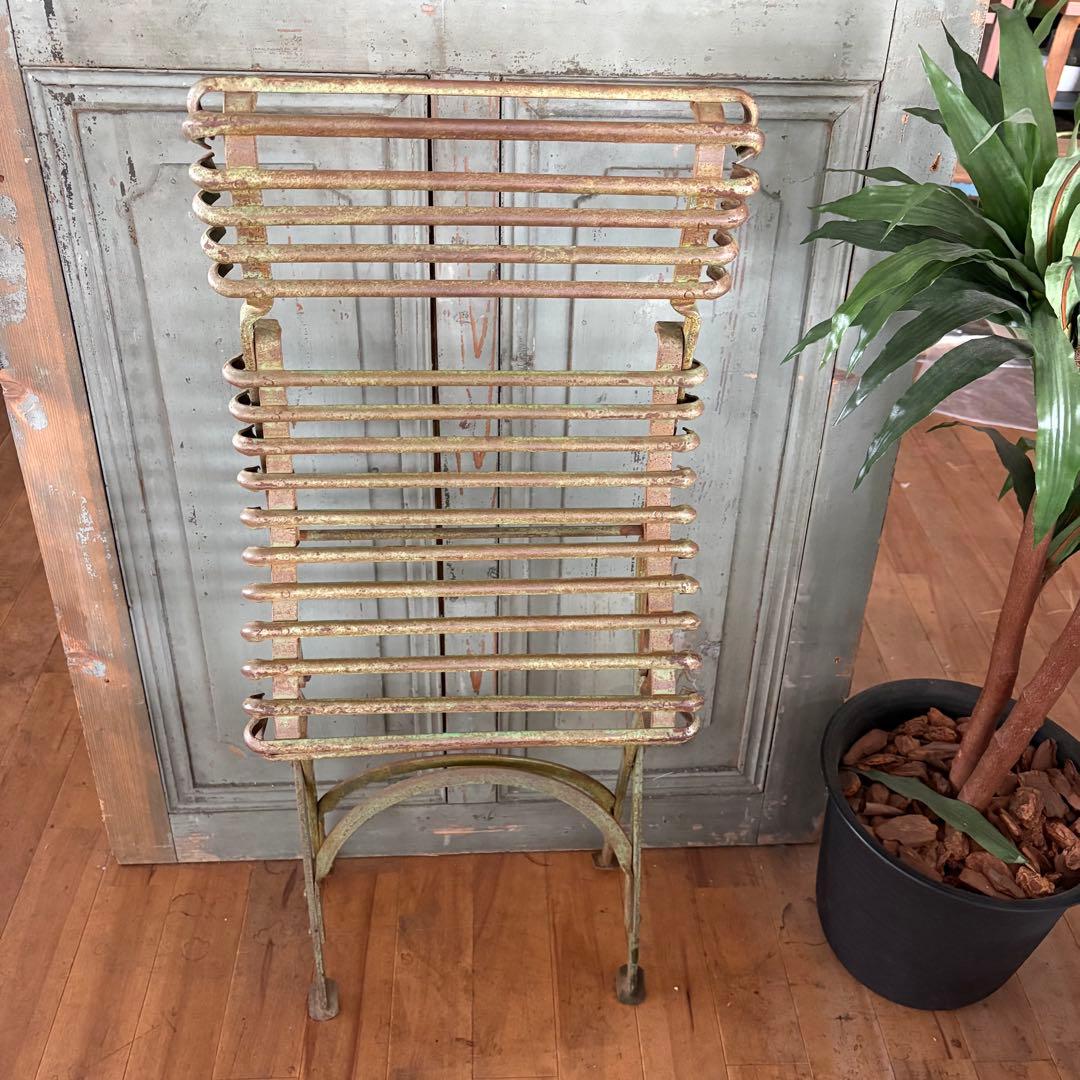 お取り置き中！4脚 フランス アンティーク ビンテージ アイアン チェアー