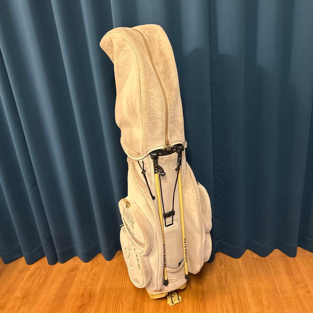 ムータマリンゴルフ　エコファー　キャディバッグ　ベージュ