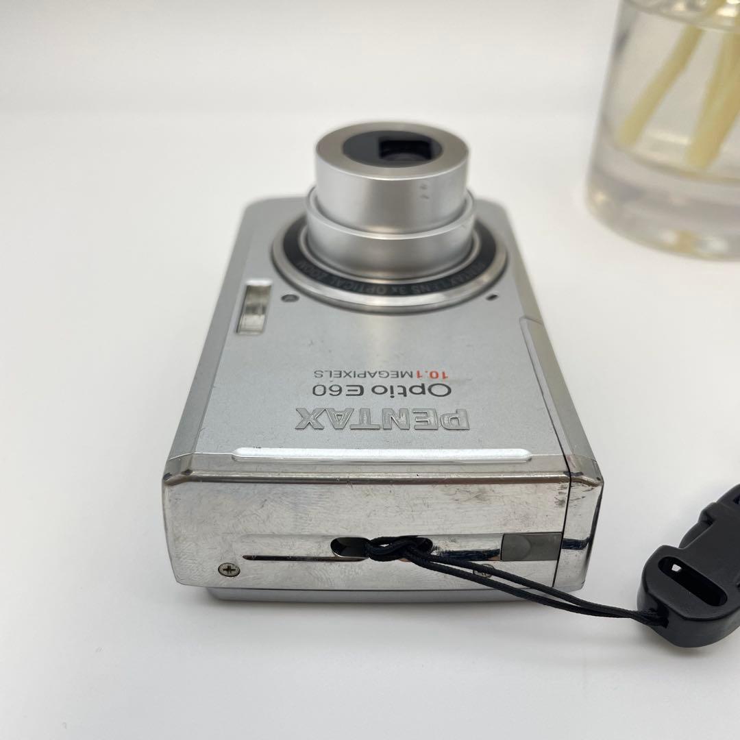 スマホ転送OK✨PENTAX Optio E60✨動作確認済 単三電池 可愛い♪