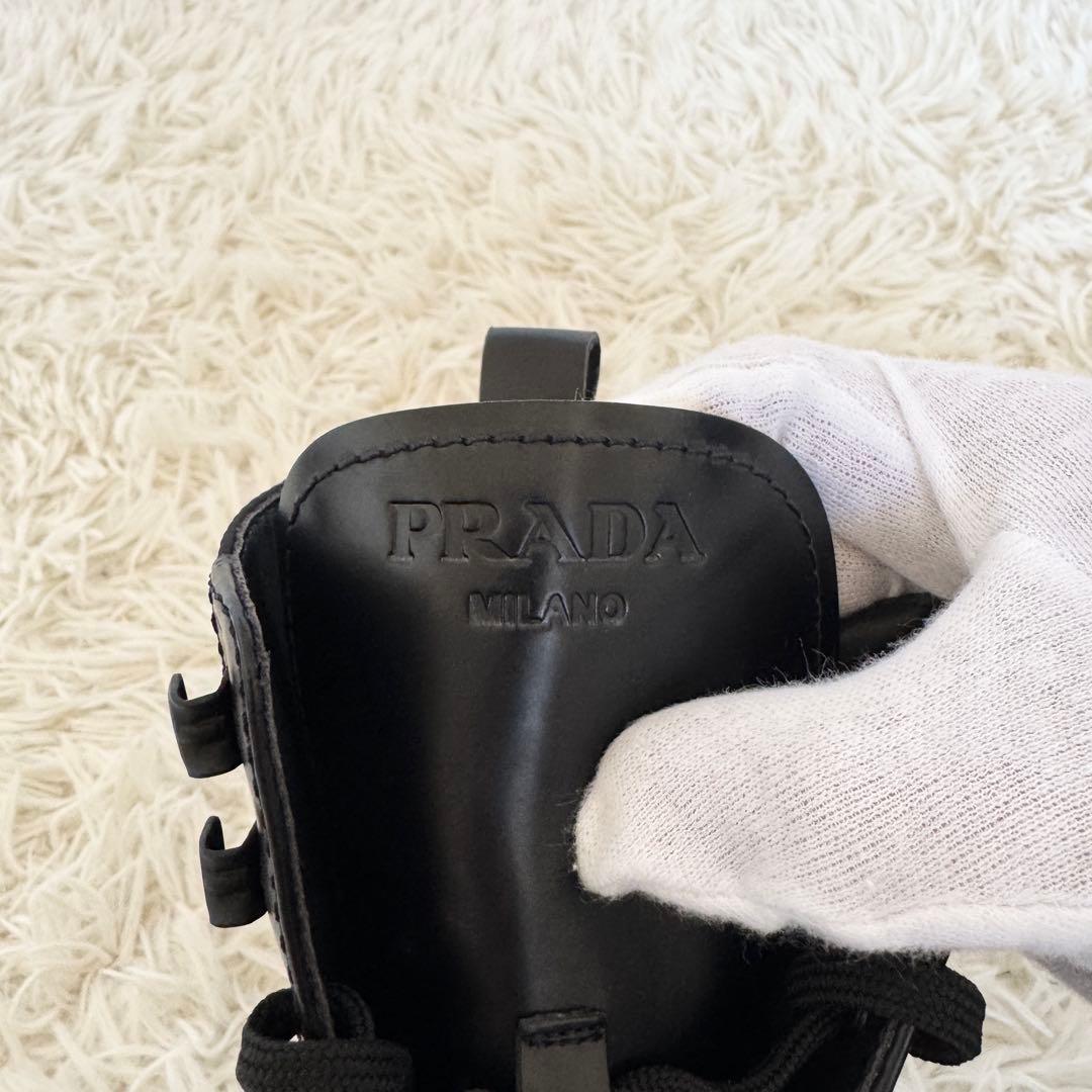 新品未使用　リナイロン　プラダ　モノリス　ブーツ　ブラック　23cm　ハイカット