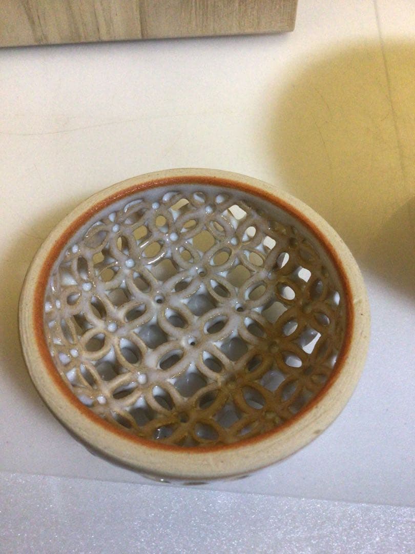 萩焼 香炉 共箱付き