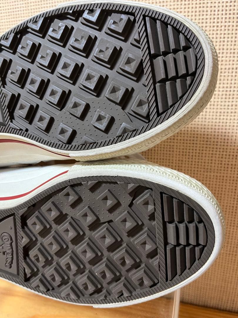 a432/コンバース ワンスター GF レザーWHITE/RED/25.5㎝