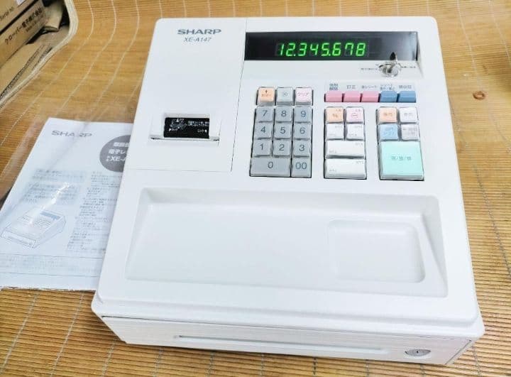 美品シャープレジスター　XE-A147　PC連携　355147
