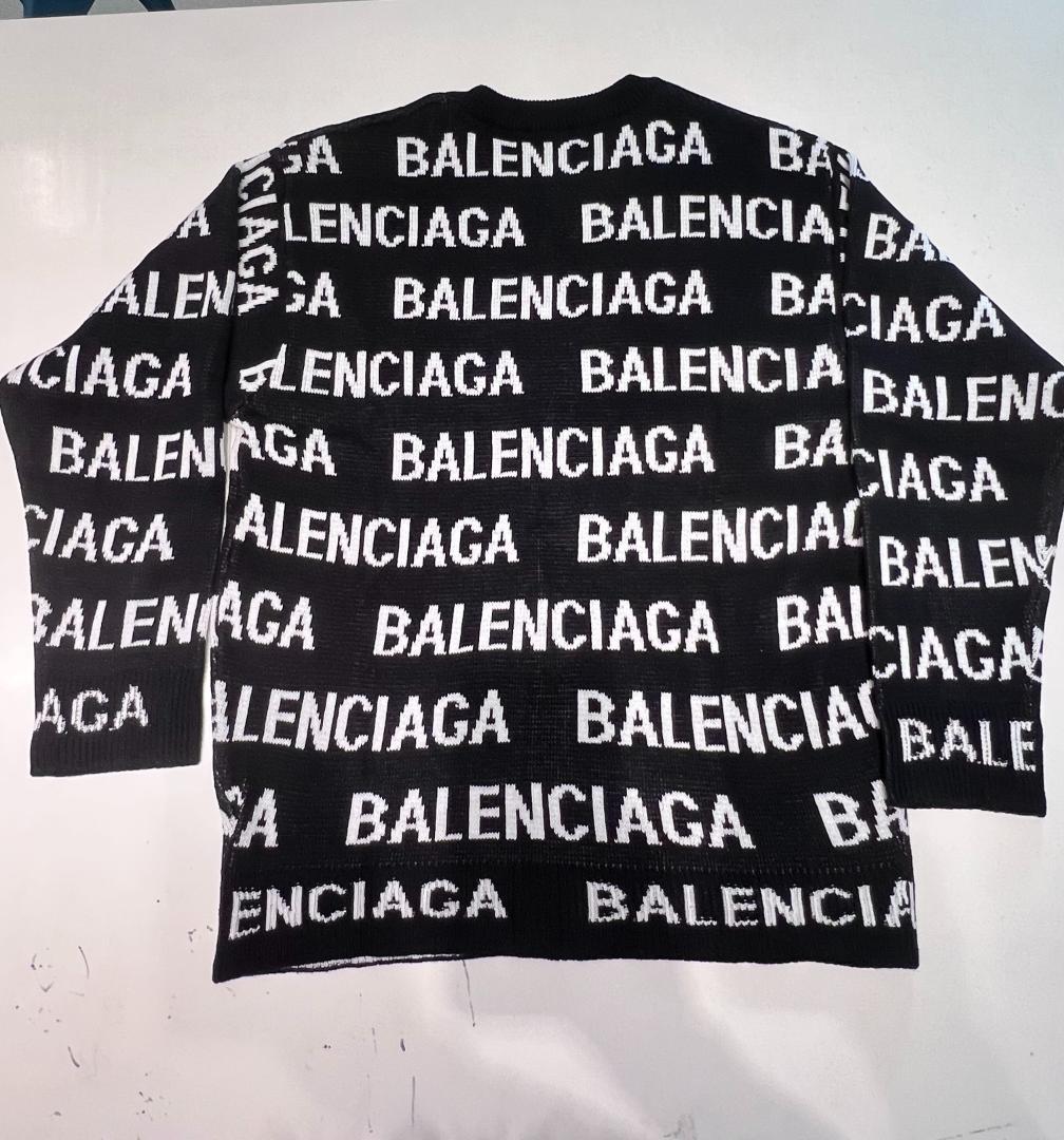 BALENCIAGA ロゴニットセーター ブラック