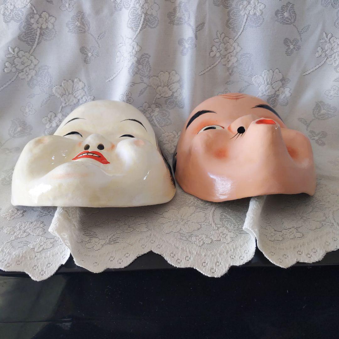 日本舞踊くわえ面おかめひょっとこ