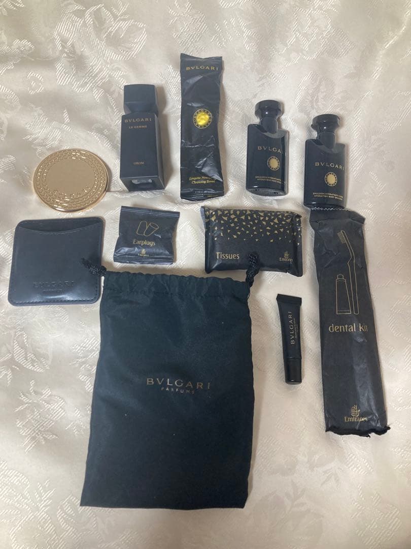 BVLGARI エミレーツ航空　ファーストクラス　ビジネスクラス　セット