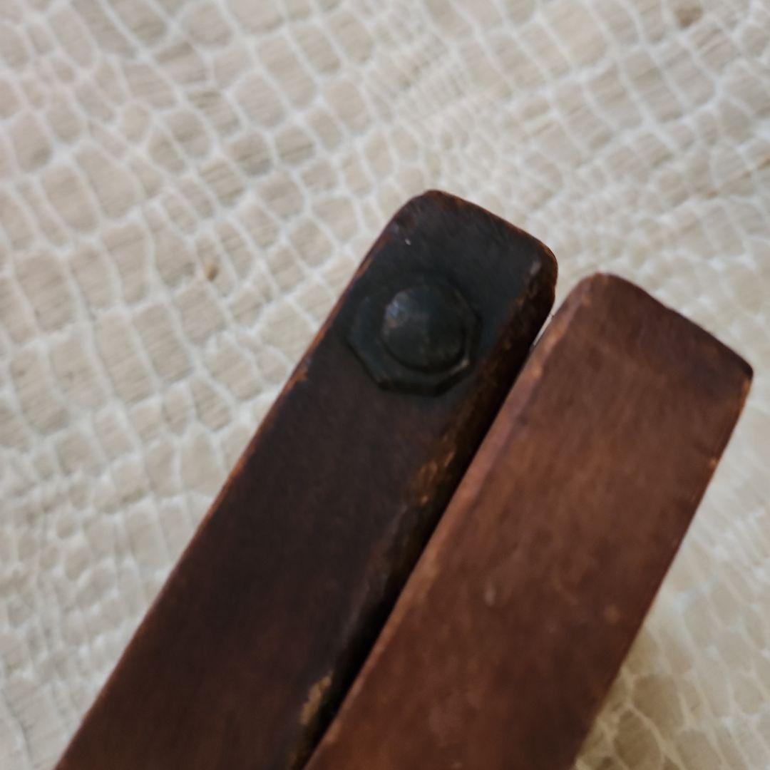 ユ*リ様 菓子木型2点セット-8　古い 木型 菓子型 和菓子 木製 古道具 古物