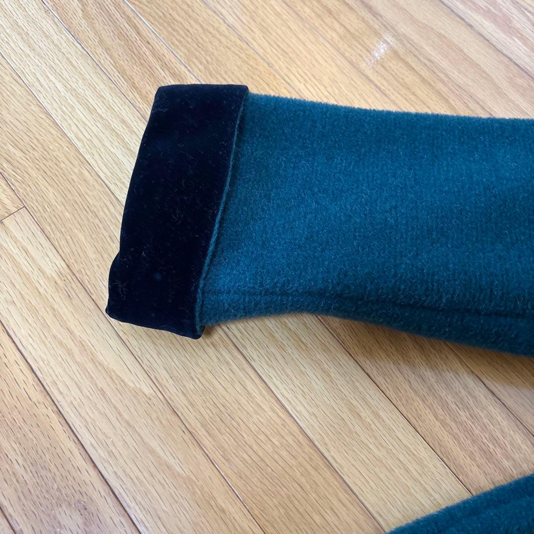 KENZO ダークグリーン　毛100% コート