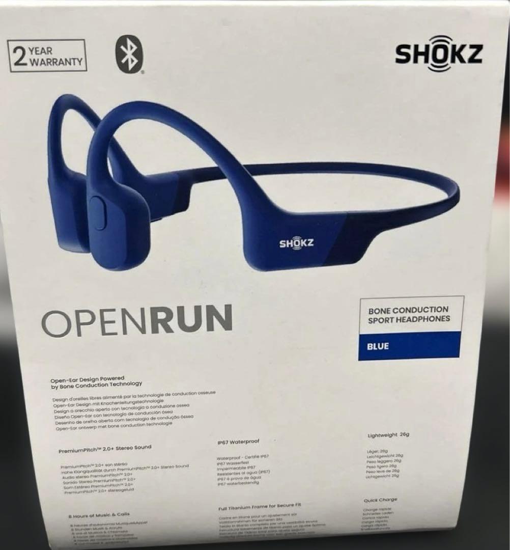 Shokz (ショックス) OpenRun 骨伝導イヤホン ワイヤレス