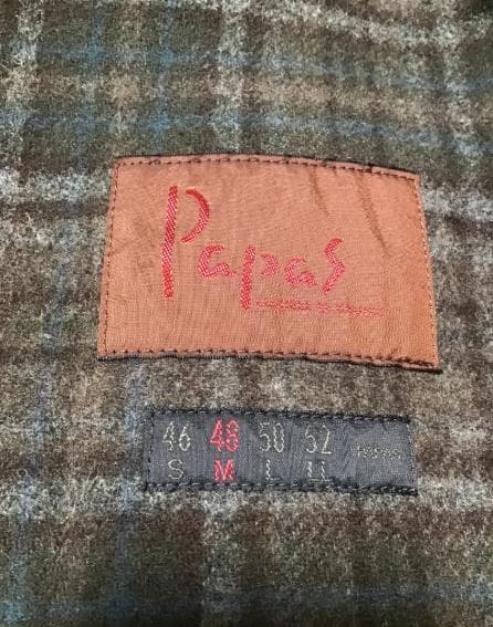 定価13万 M 使用1シーズン Papas パパス ダッフルコート　ウール　茶色