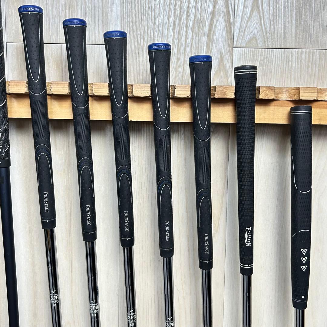 【メンズ右】ブリヂストン　ツアーステージ　フォーティーン　メンズゴルフセット