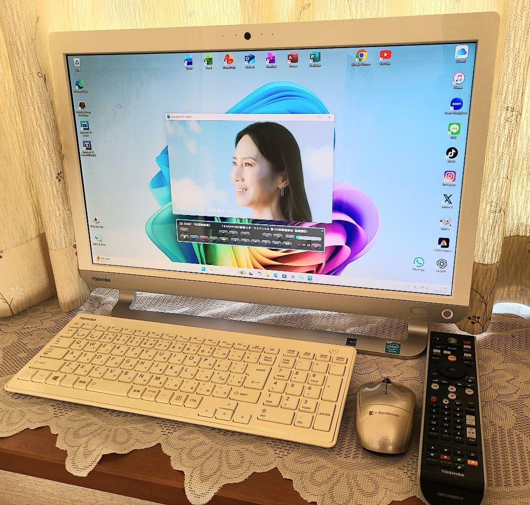 東芝TVPC 地デジ i7 SSD500GB 16GB W11Pro 25H2