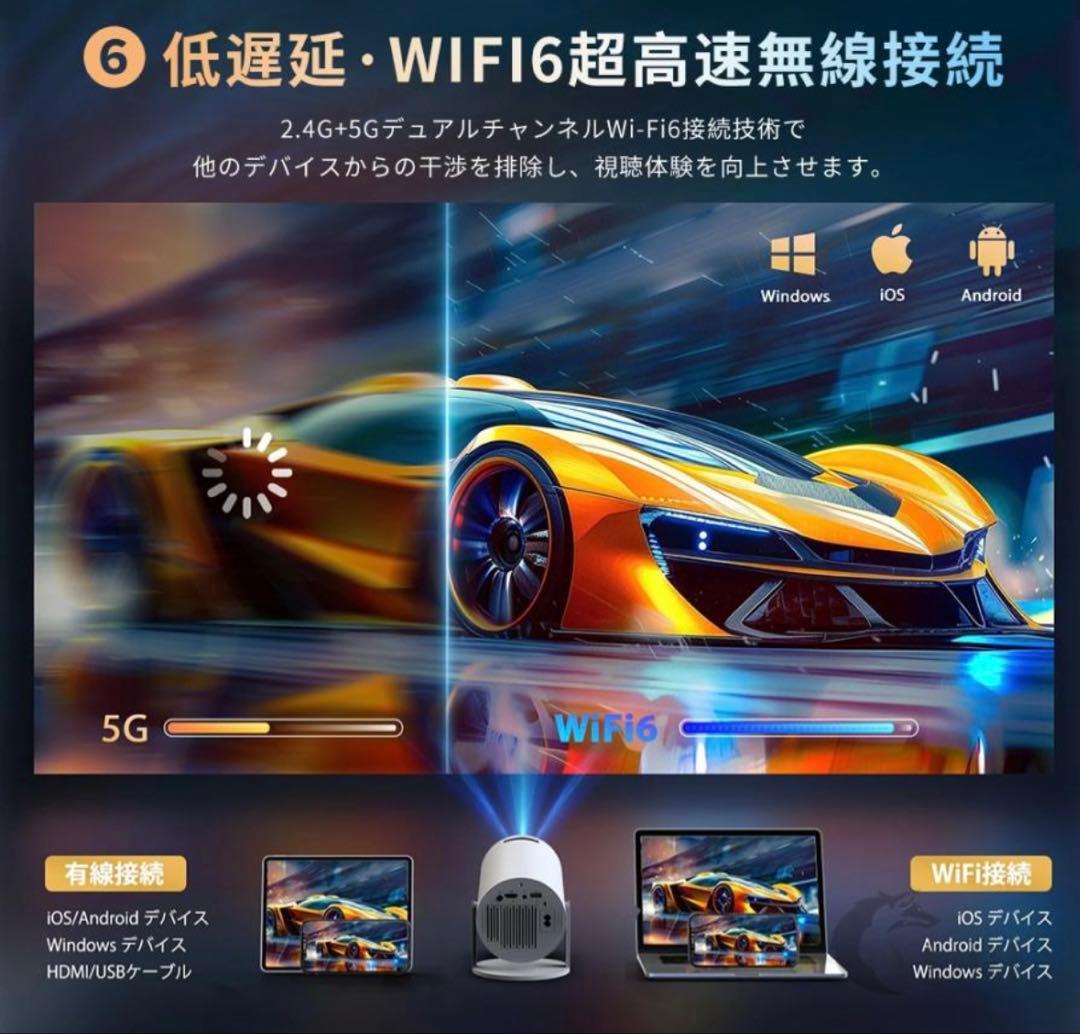 4K ゲームプロジェクター X10 Plus 　内蔵ゲーム　日本語説明書付き