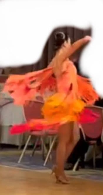 ヤナギタダンスウェア　ラテンドレス