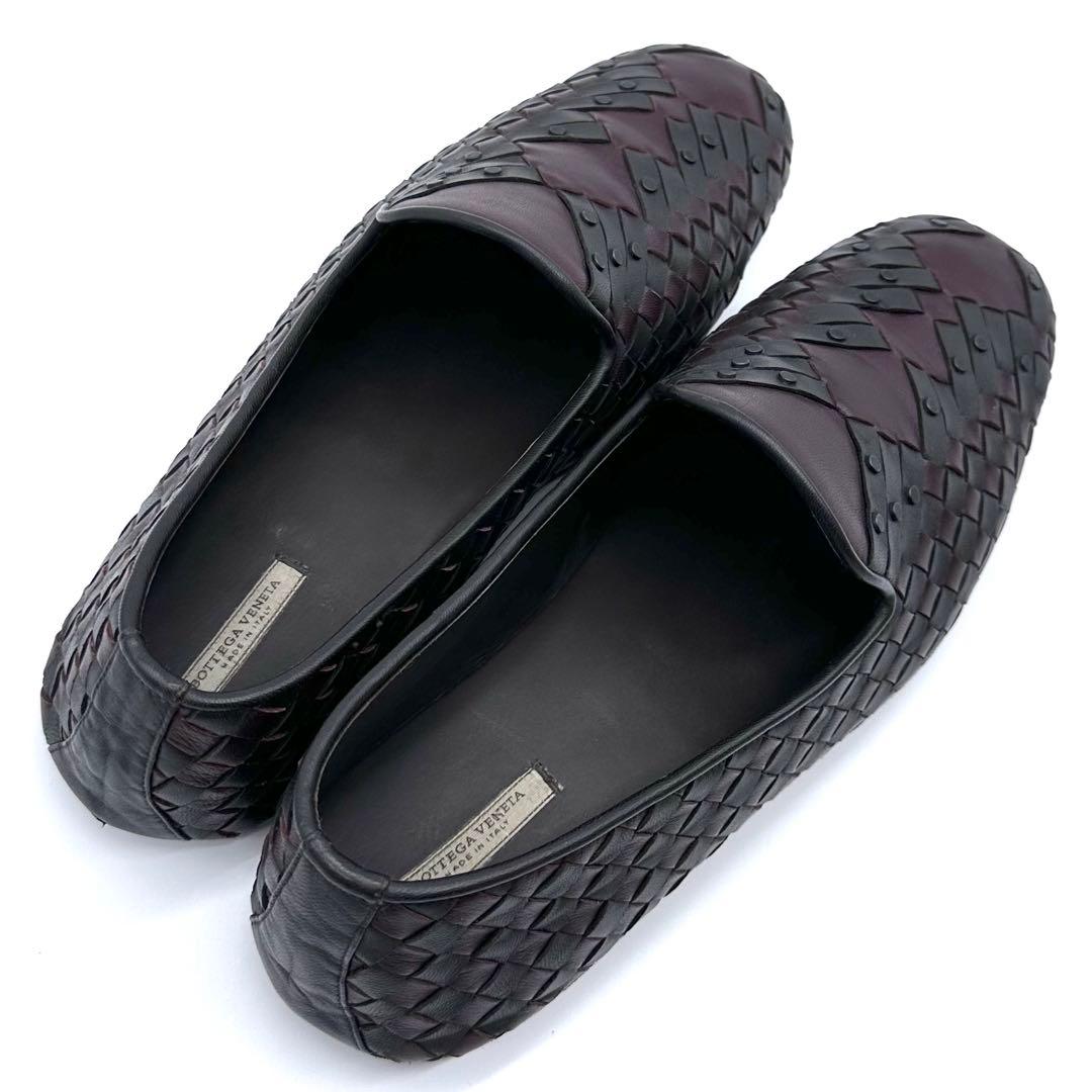 美品✨BOTTEGA VENETA イントレチャート ローファー スタッズ 40