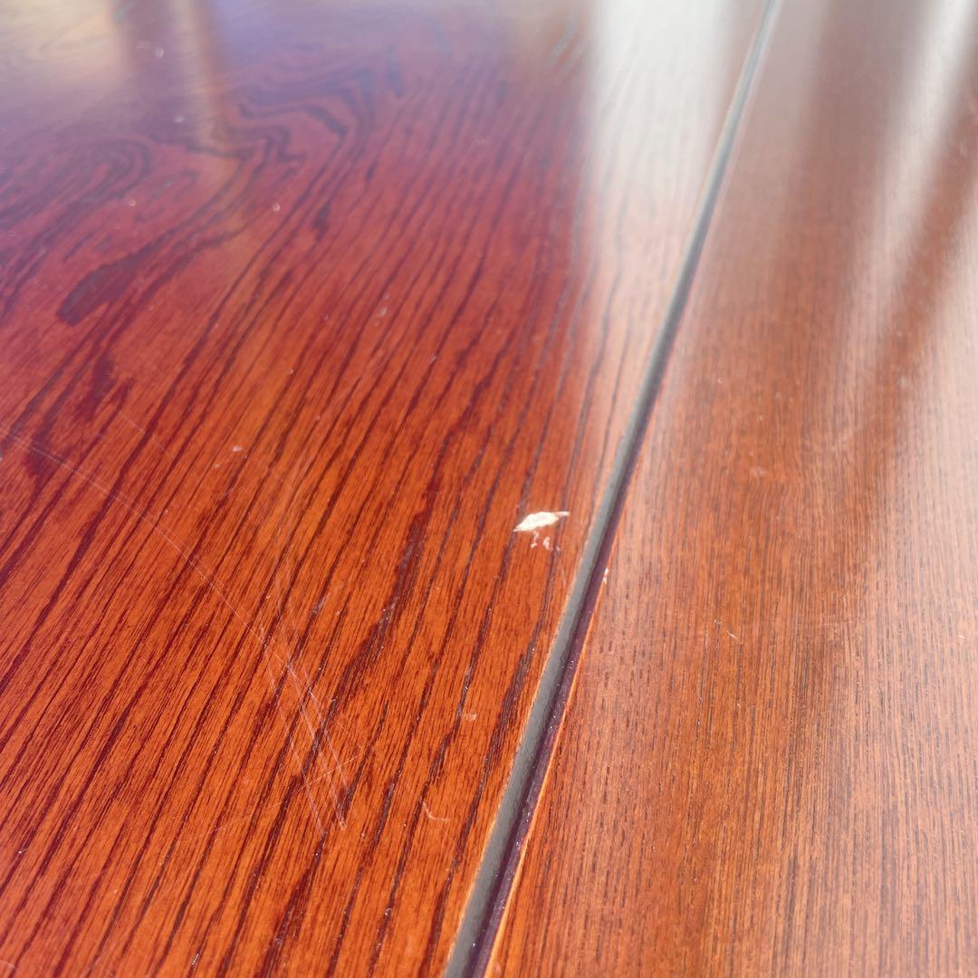 唐木家具 彫刻 花梨家具 木製座卓 ダークブラウン 和室座敷 アンティーク②