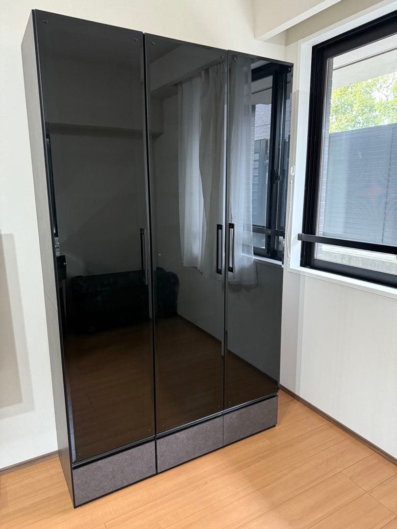 大型収納キャビネット黒