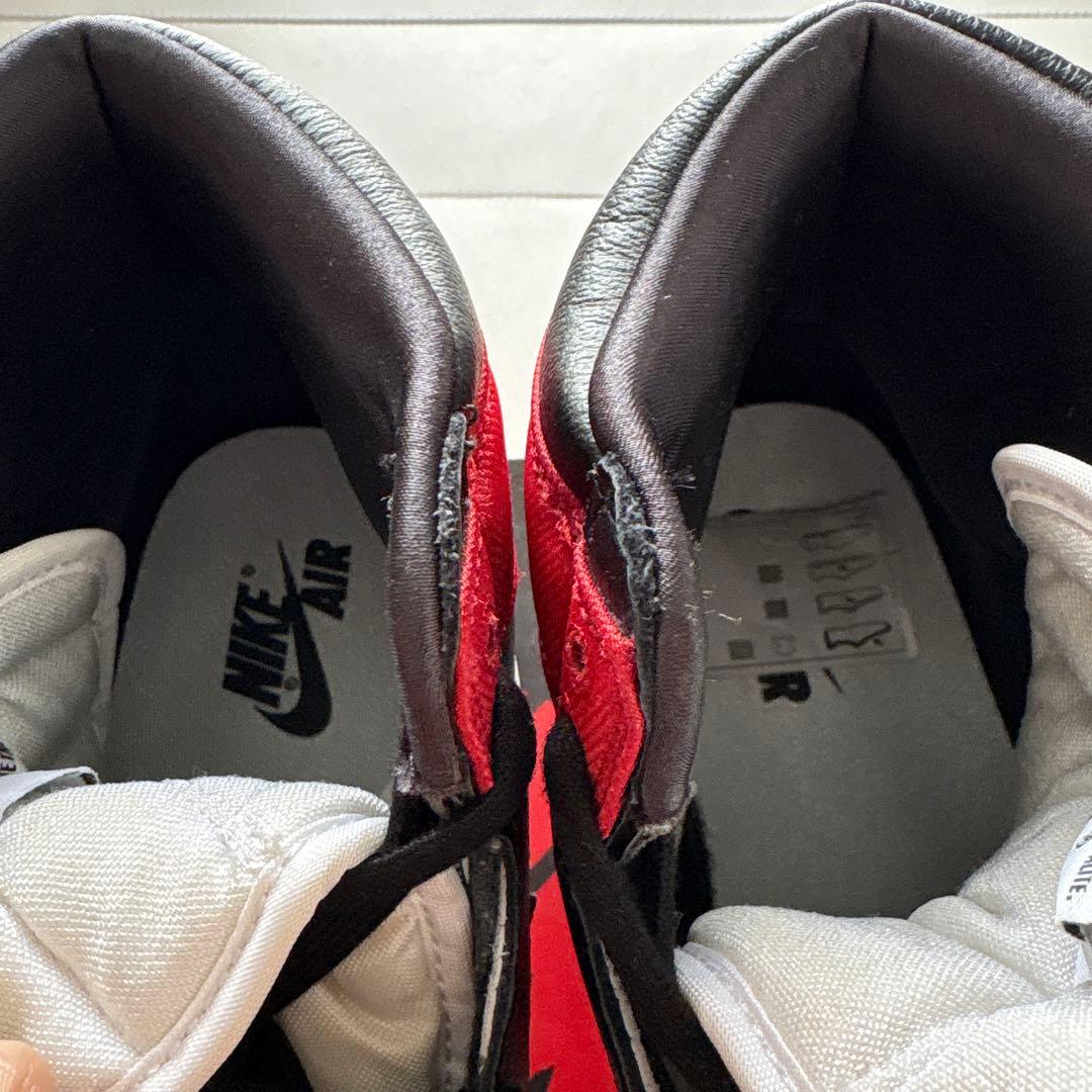シューズ(男性用) AIR JORDAN 1 Satin BLACK TOE
