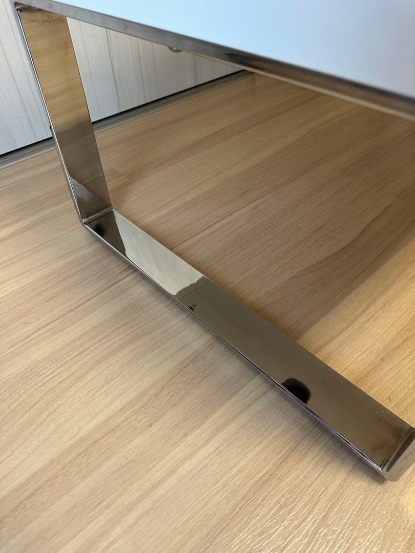 【直接引取-3000円】dinosディノス 昇降式ローテーブル ホワイト収納付き