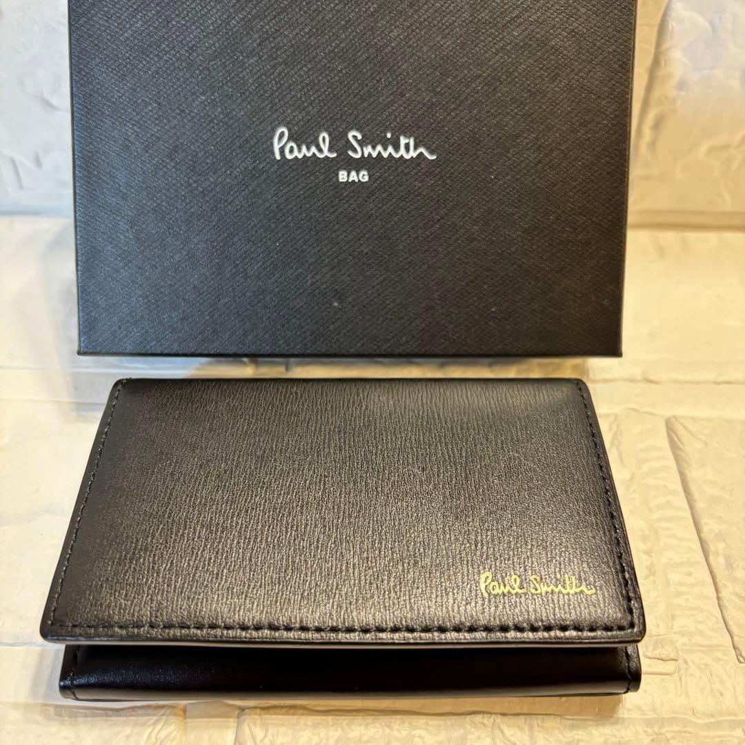 ✨Paul Smith シティエンボス　名刺入れ　新品未使用品　ブラック