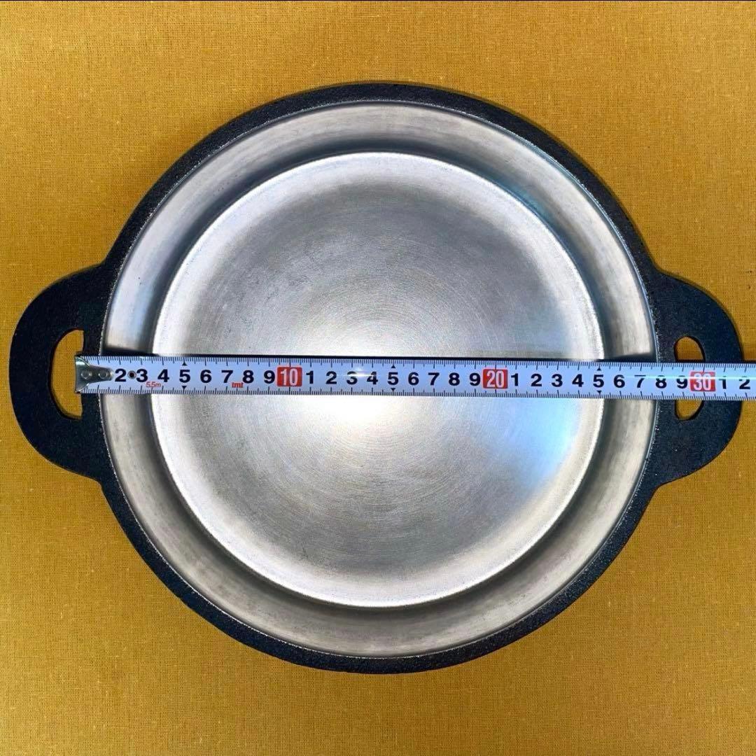 早い者勝ち‼️ 山王堂 久慈 砂鉄鍋 内径約27cm すき焼き鍋 南部鉄器 鋳鉄