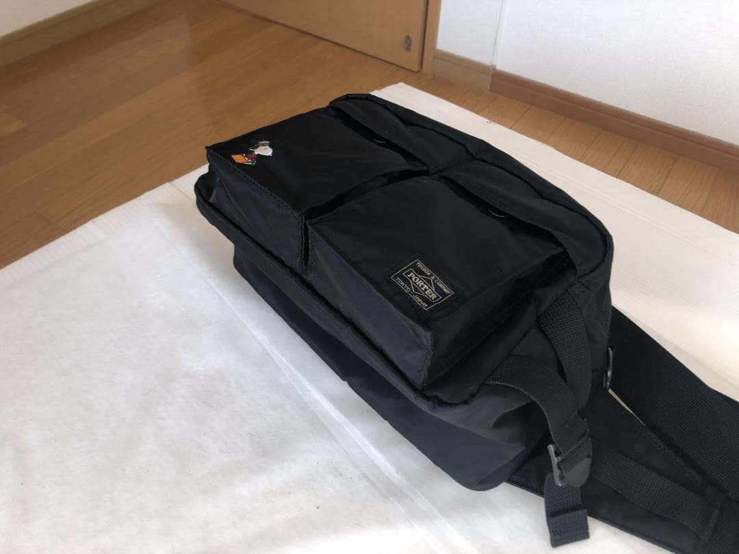 激美品　ポーター　JOE　スヌーピー　ウエスト　ポーチ　ボディー　バッグ　旅行