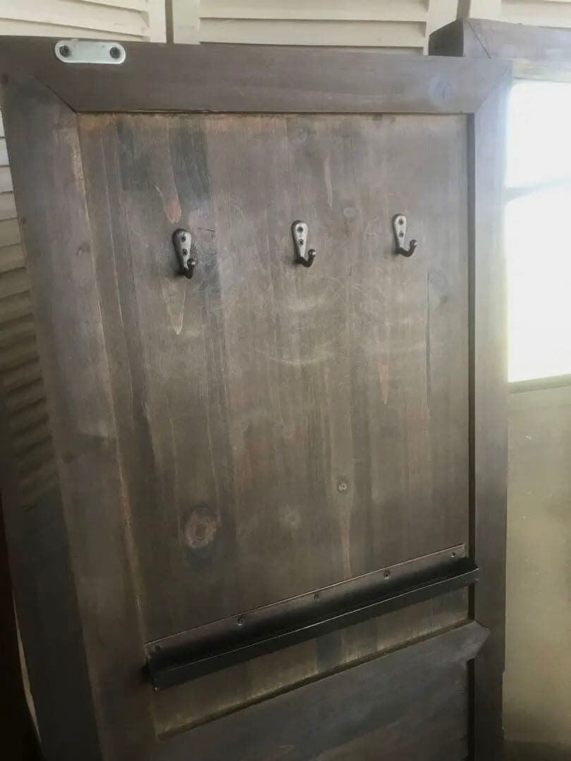 扉付きスタンドミラー　姿見　全身鏡　鏡