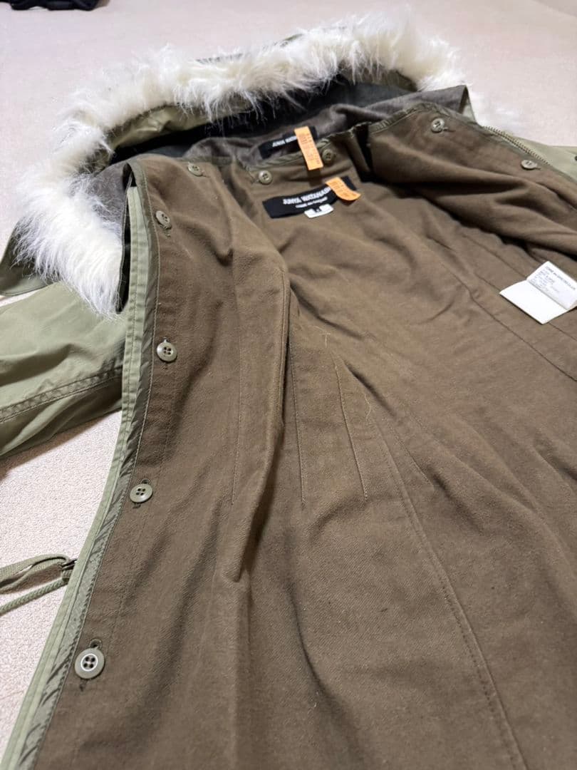 ジュンヤワタナベコムデギャルソン ファー付きモッズコート