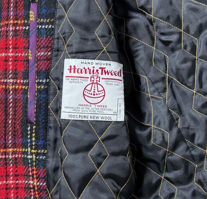 希少　ハリスツイード　ケント&カーウェン　ダッフルコート ヴィンテージ　チェック