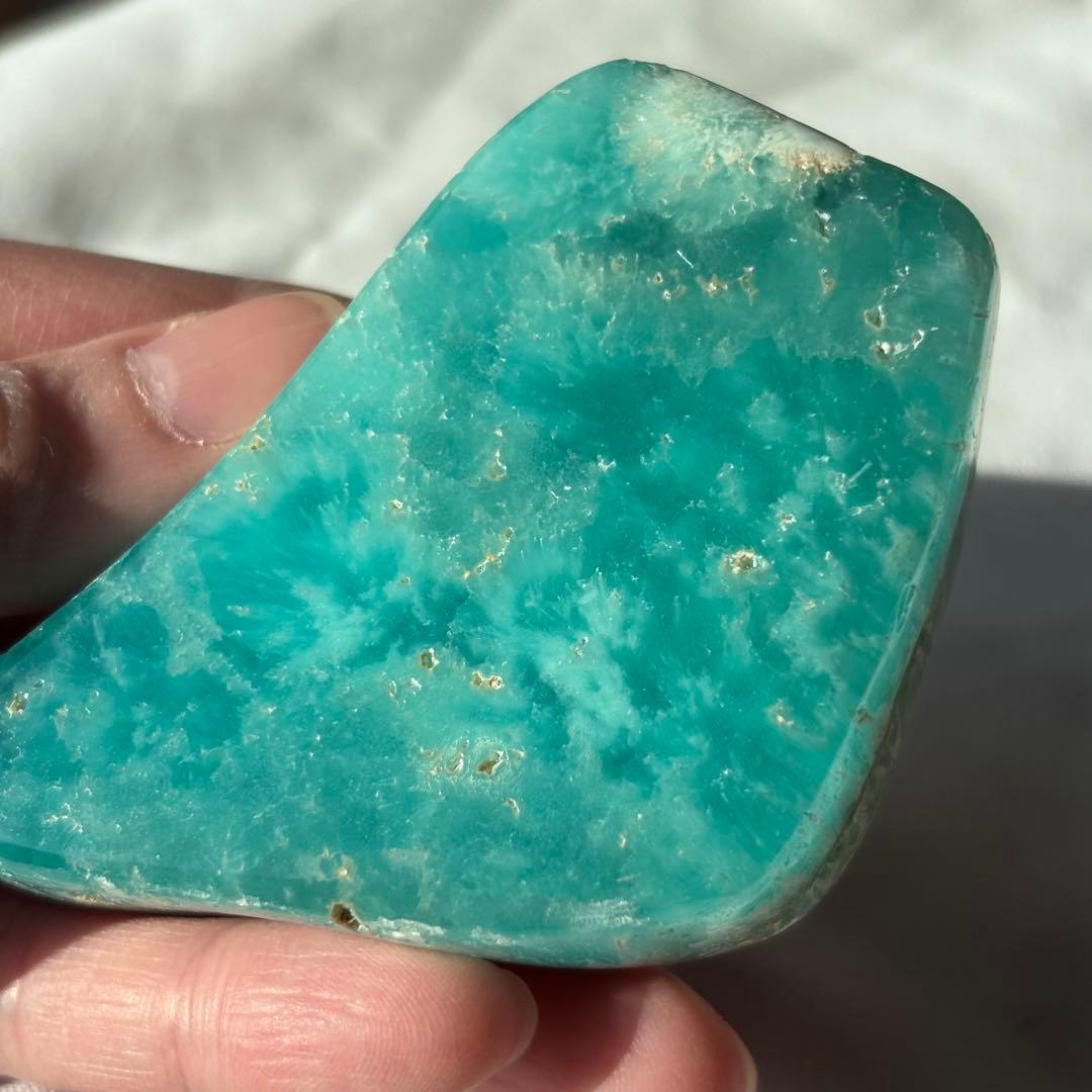 超高品質　スミソナイト　天然石　フリーフォーム　ブルーアラゴナイト