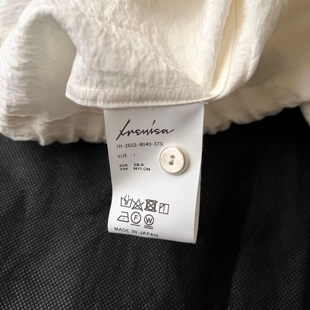 未使用タグ付 IRENISA イレニサ 長袖シャツ ブラウス 白 2025年製