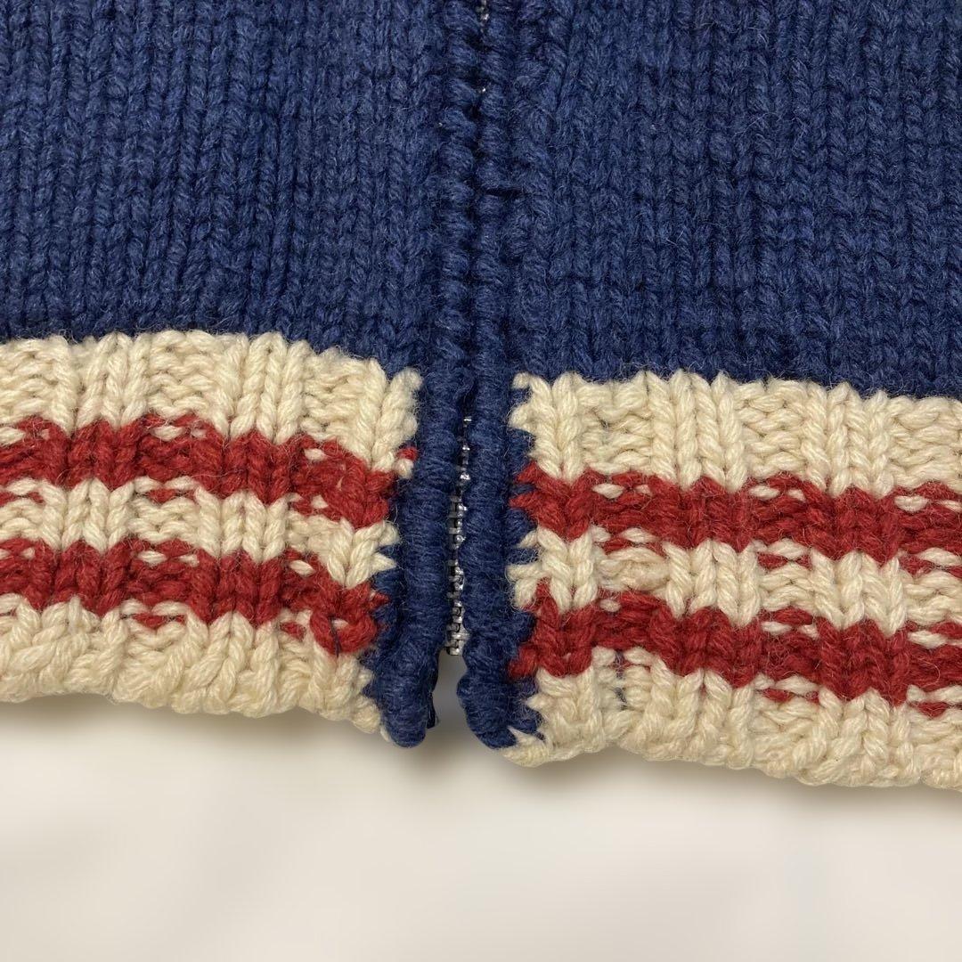 CHAPS RALPH LAUREN ジップアップニットセーター　Ｌサイズ