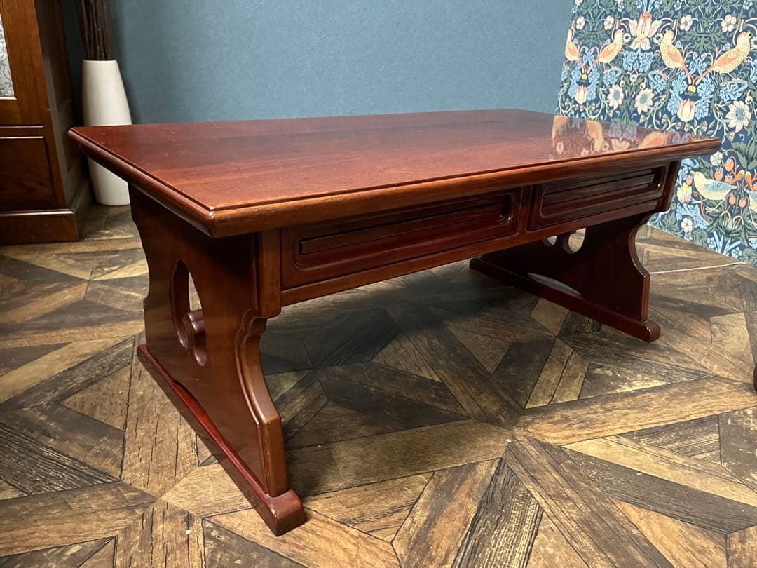 カリモク 文机 唐木 民芸 インテリア アンティーク しょうわれと