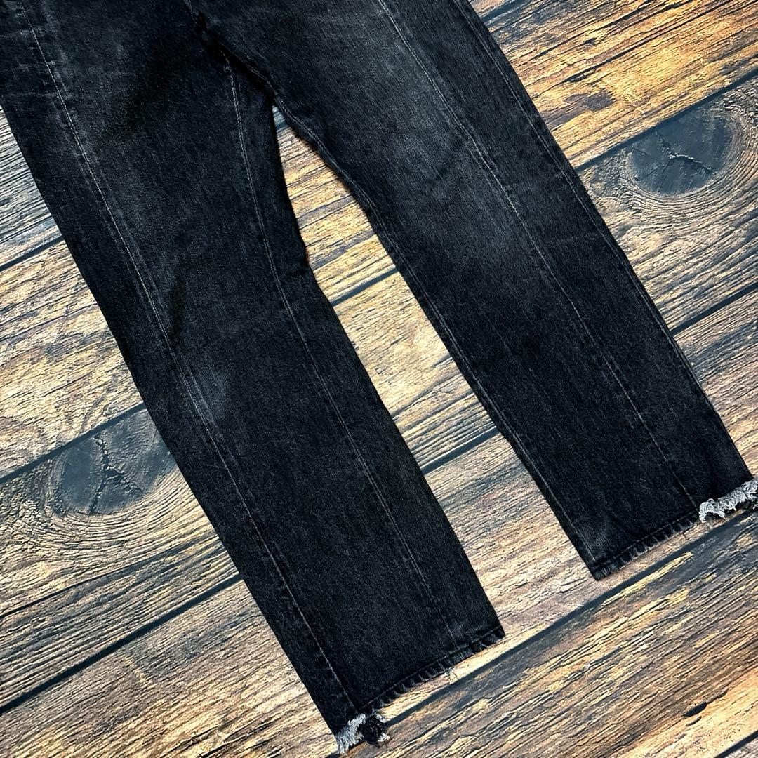 パンツ UNUSED / rebuild black denim pants