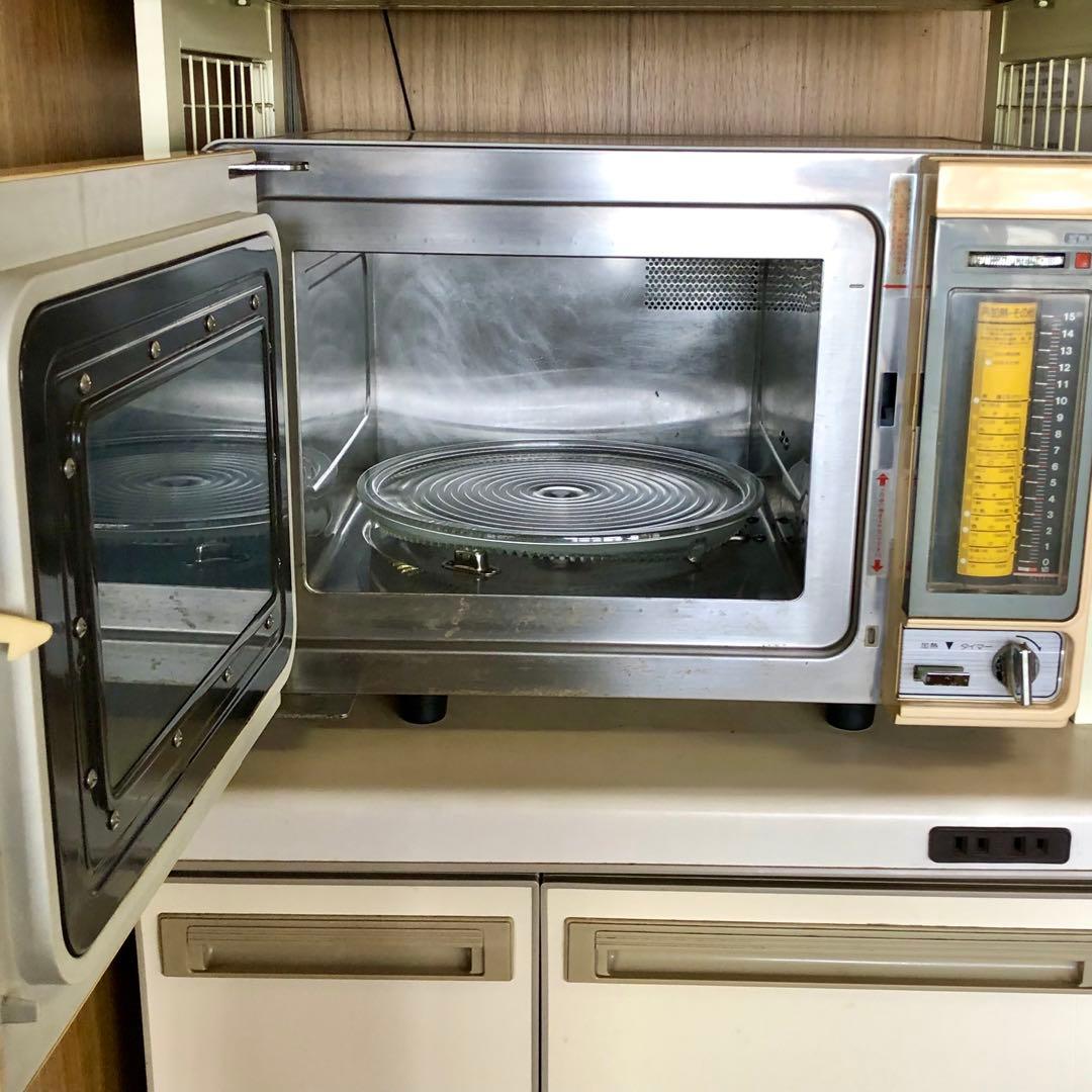 【希少！使えるけど訳あり】TOYOTA 電子レンジ EG550 昭和家電 レトロ