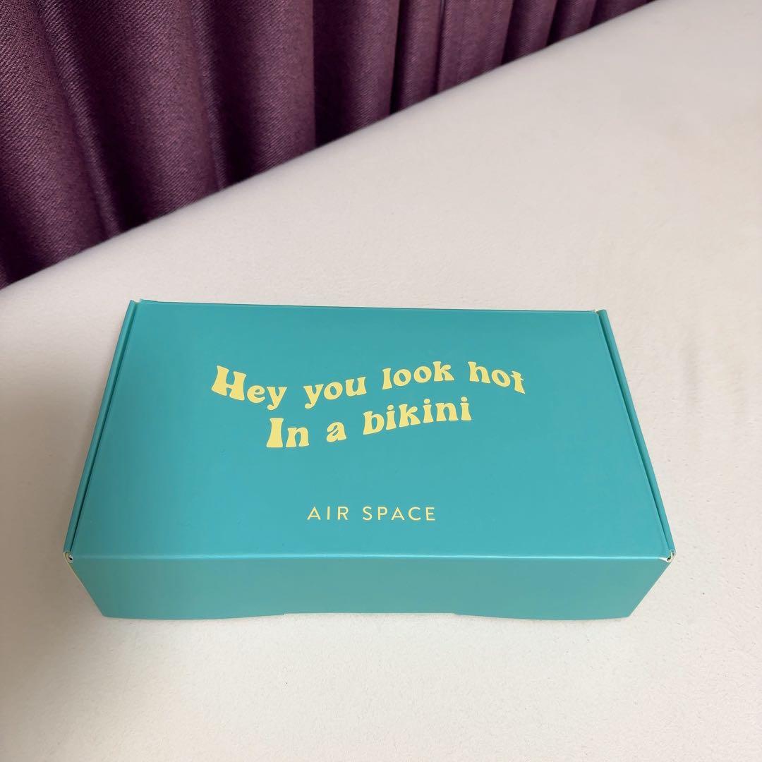 AIR SPACE カラフルチェックリングビキニ 赤 Sサイズ