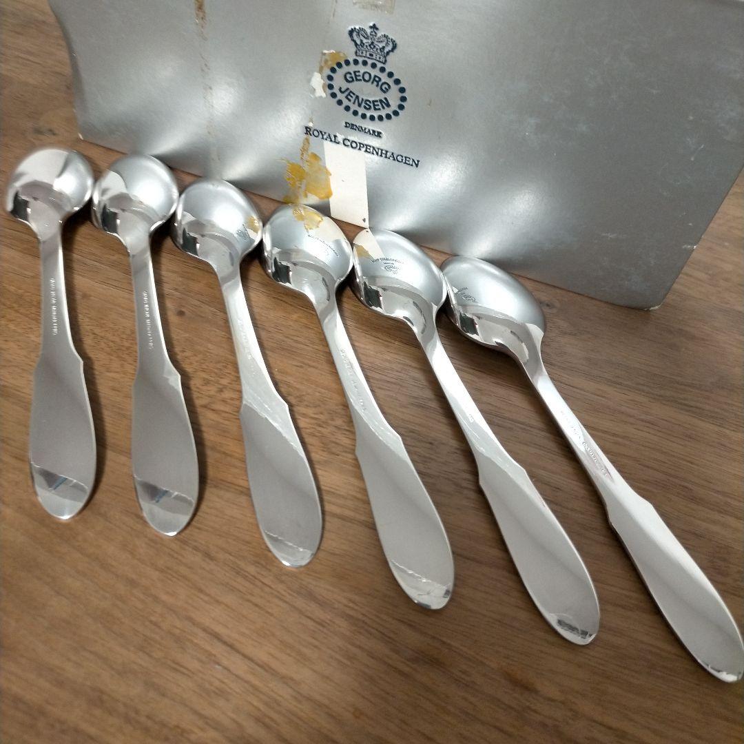 ジョージジェンセン スプーン 5本 カラトリー E.P.N.S刻印