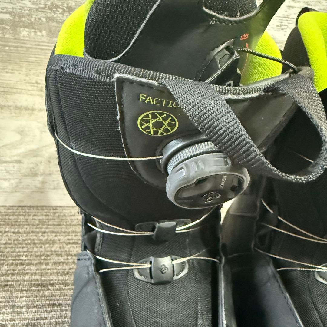 美品　salomon サロモン ブーツ　FACTION BOA ライム　おまけ付