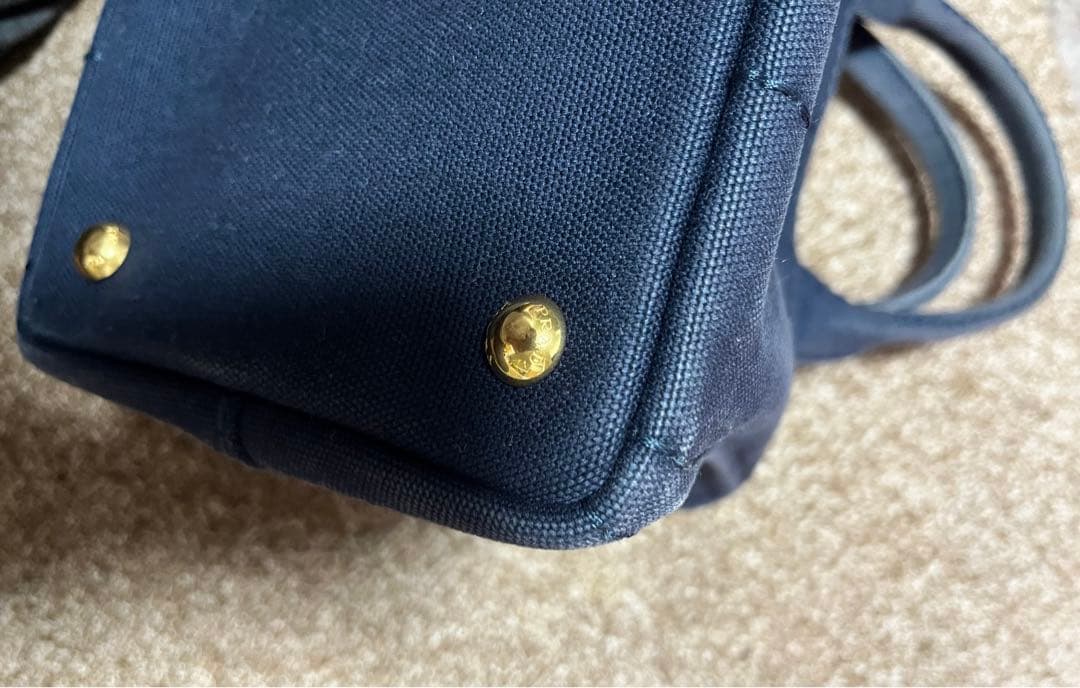 PRADA ネイビー カナパ　保存袋付き