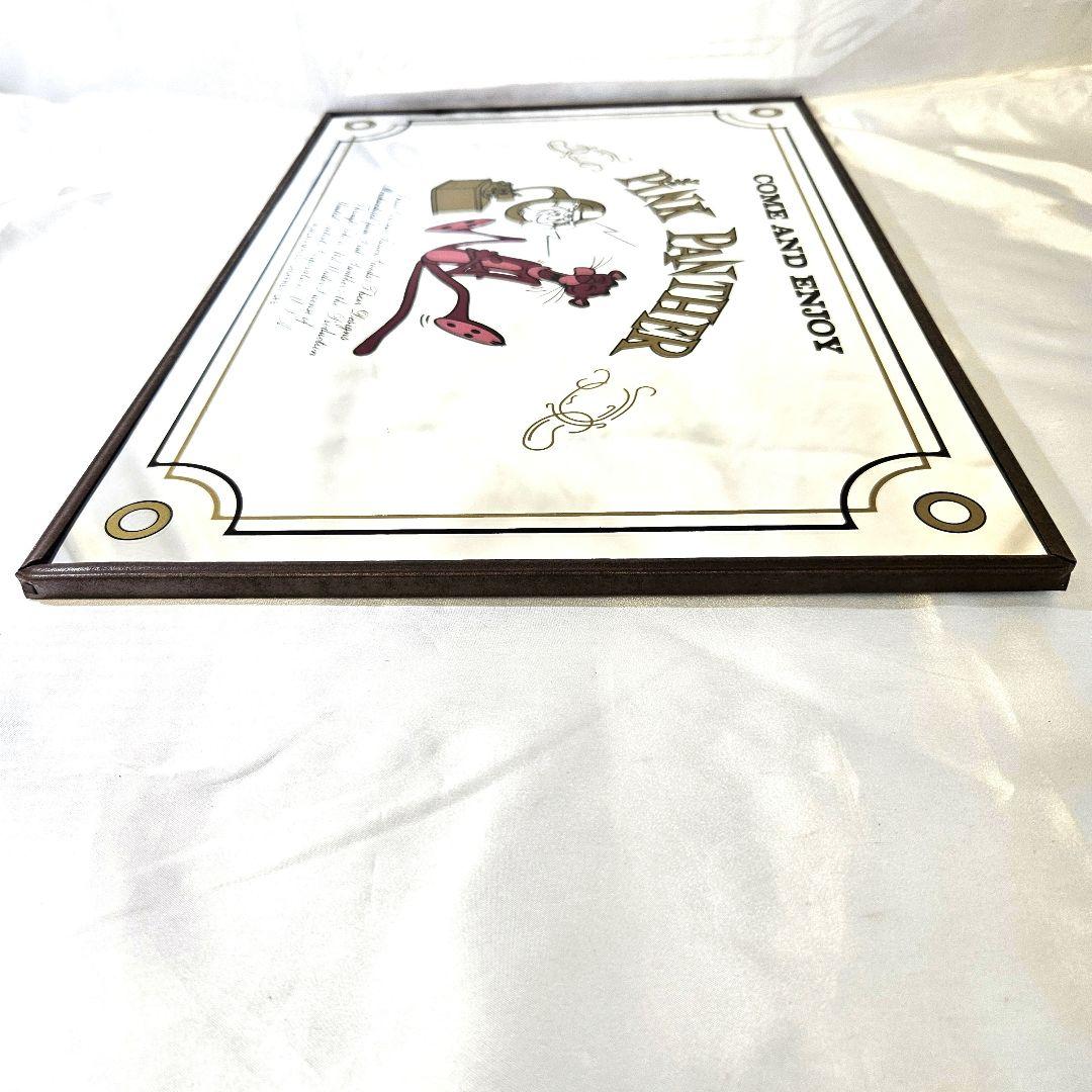 ピンクパンサー 壁掛け鏡 パブミラー 鏡 ヴィンテージ