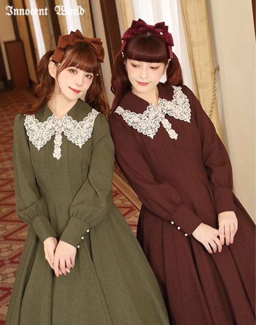 Innocent World オリーブグリーン ワンピース M