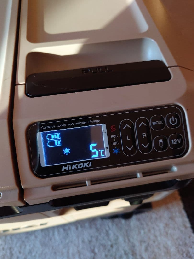 hikoki UL18DC 冷蔵庫　純正バッテリー2個付き　サンドベージュ