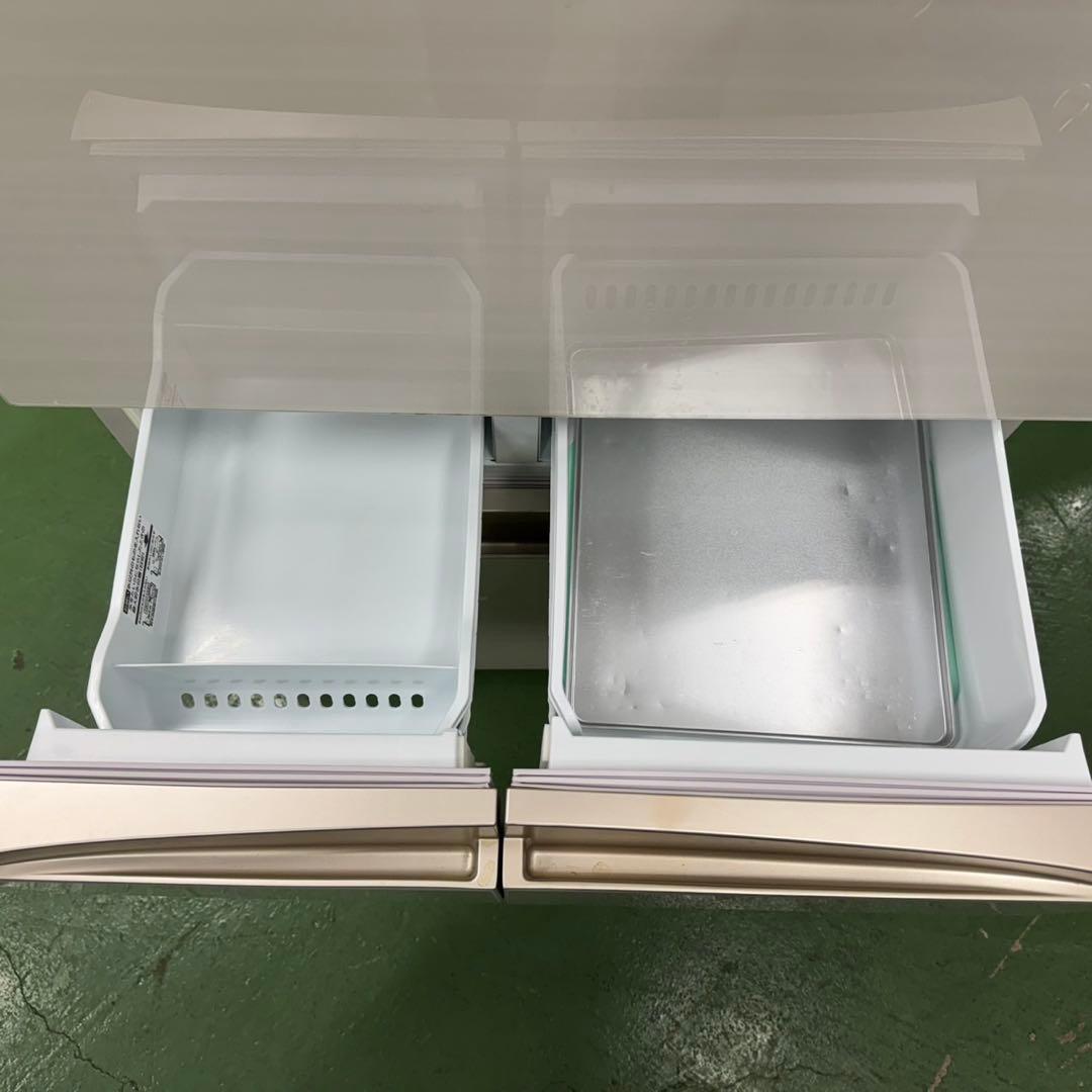 125 大型冷蔵庫　観音開き　6ドア　自動製氷機付　ガラストップ　極美品　家庭向