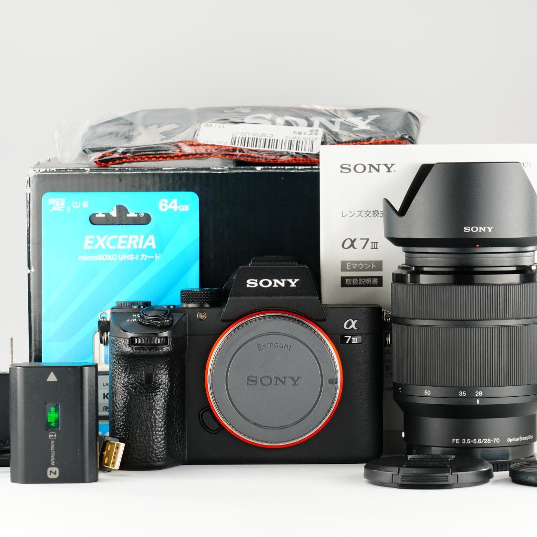 【すぐ撮影】SONY α7III コスパ最高ミラーレス ILCE-7M3K