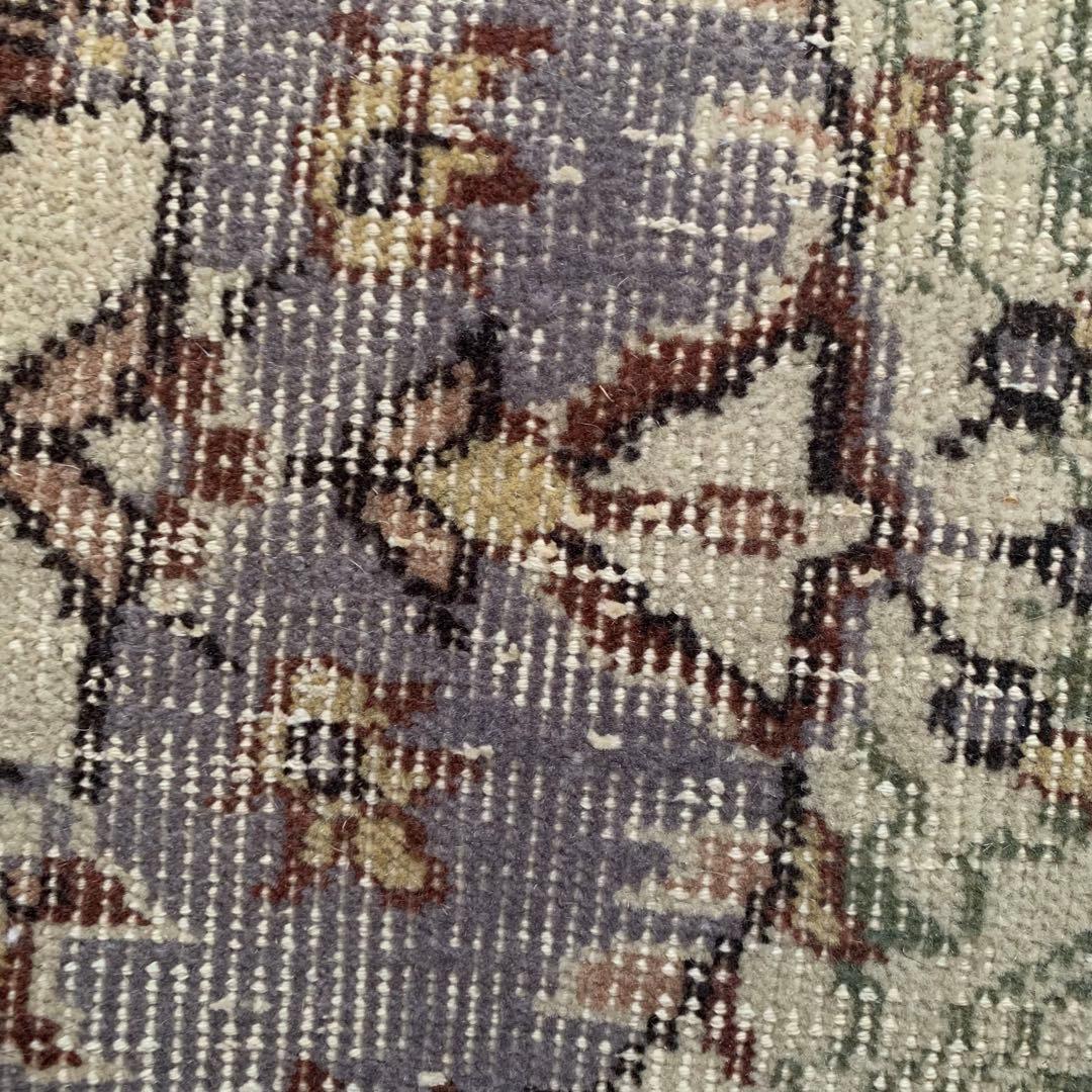 超超大判 3m 300×162 メダリオン　モスグリーン　トルコヴィンテージラグ