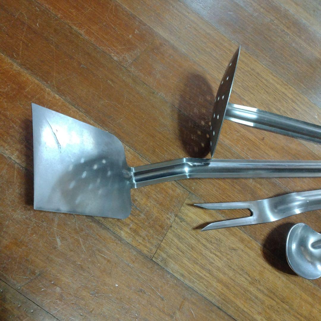 米軍USミリタリーカトラリー&メストレイ7点BBQソロキャンプアウトドア古道具