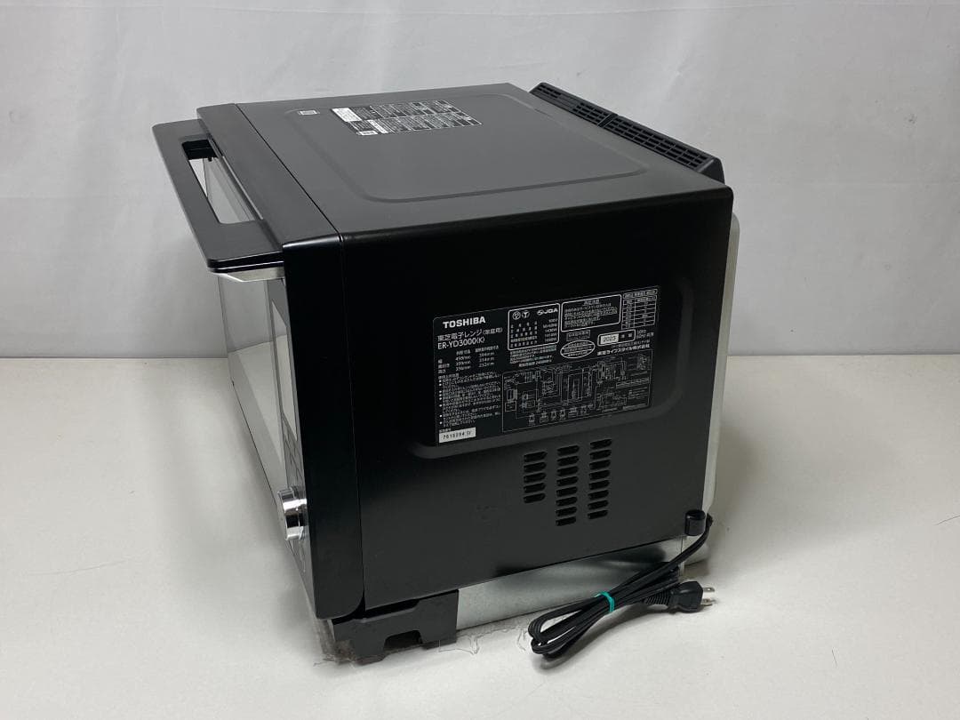 東芝 オーブンレンジ 石窯ドーム ER-YD3000（K） 2023年製