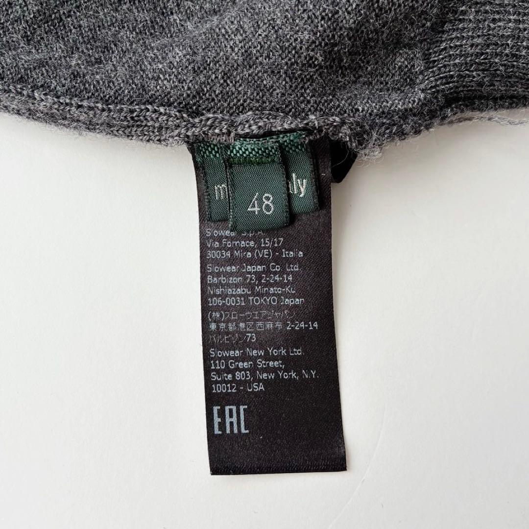 イタリア製 ZANONE 12G ハイゲージ タートルネック セーター 48