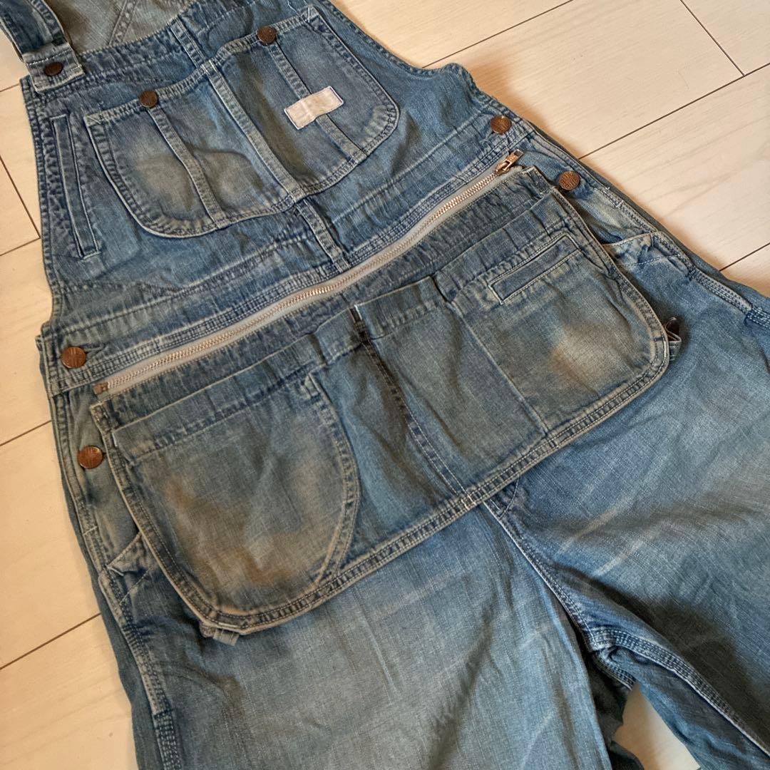 BLUEBLUE オーバーオール ペインターパンツ