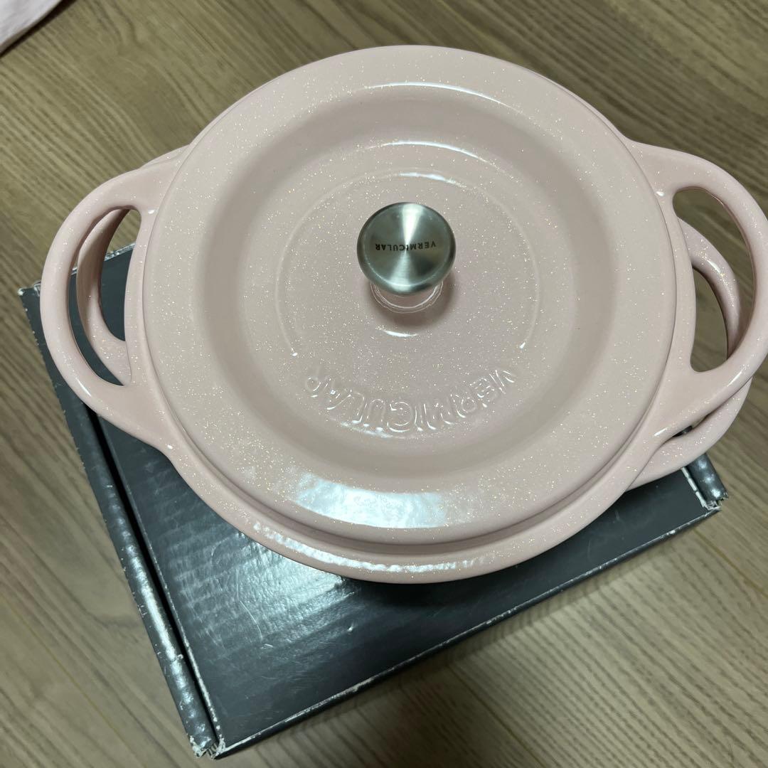 本日価格VERMICULAR 両手鍋 18cm ピンク